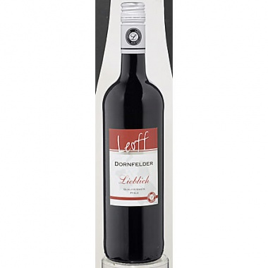 Leoff Dornfelder Rotwein QbA lieblich 6 x 0,75 l Flaschen