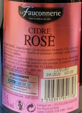 Cidre de Bretagne Ros Doux La Fauconnerie Apfelwein Frankreich 6 x 0,75l