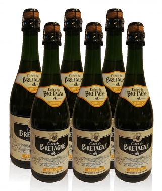 Cidre de Bretagne Doux La Fauconnerie Apfelwein Frankreich 6 x 0,75l