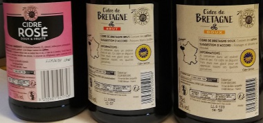 Cidre de Bretagne - Probierpaket- 3 Sorten- Apfelwein Frankreich-Top-Präsent!!!