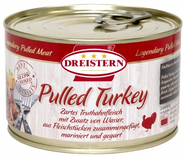Dreistern Pulled Turkey 400 g Ringpull- Dose