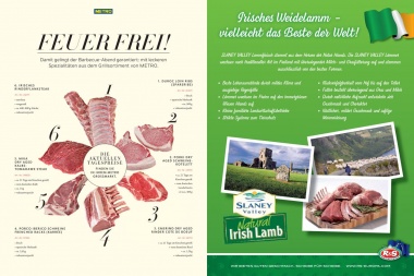 Irisches Weide - Lammnackenkarree  frisch, vak.verpackt, gekklt- ca 900 g