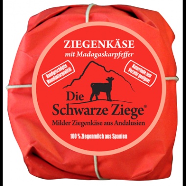 Schwarze Ziege Hartkse mit Madagaskarpfeffer 0,55 - 180 g Stck