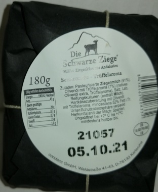 3x180gr Andalusischer Ziegenkäse (Schwarze Ziege)mit Affinationen Trüffelöl, Olivenöl+Feigensenf