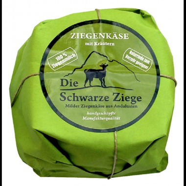 3x180gr Andalusischer Ziegenkse (Schwarze Ziege)mit Affinationen, Madagasskarpfeffer,Kruter+Natur