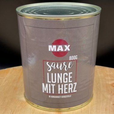 Max-MetzgerHofer Saure Lunge mit Herz (800g Dose)-Ringpull-Dose