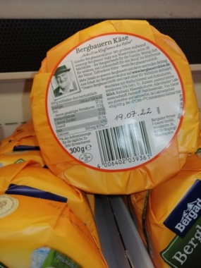 Bergader Bergbauern feinwürziger Käse 37 % Fett 300 g Paket