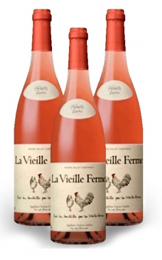 La Vieille Ferme RÓSE Côtes du Rhône Villages Famille Perrin 3x0,75l Flaschen