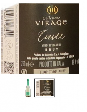 VIRAGE Cuve Brut Vino Spumante Metodo Italiano 6x0,75l
