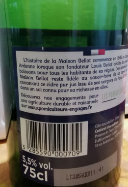 Maison Bellot Cidre De Cru Du Pays Brut 5,5% 6x0,75L