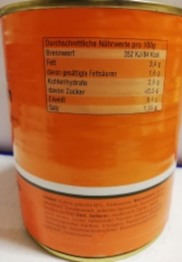 Sonnenalb Saure Kutteln mit Soe nach schwbischer Art Rind - 1 x 800 g Dose