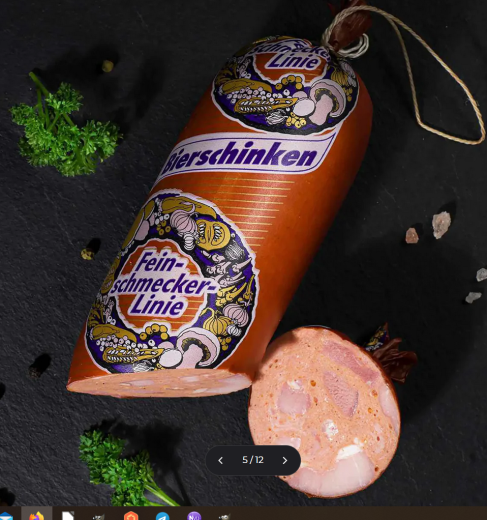 Metzger Bierschinken herzhaft gewürzt, am Stück - 470g