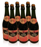 Cidre de Bretagne Rosé Doux La Fauconnerie Apfelwein Frankreich 6 x 0,75l