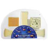 Europäische Käseauswahl: Pyreneen Käse, Mimolette, Havarti, Bergader Edelpilz & Iberico 220 g