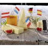 Europäische Käseauswahl: Pyreneen Käse, Mimolette, Havarti, Bergader Edelpilz & Iberico 220 g