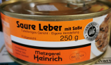 Metzgerei Heinrich Saure Leber 3x250g Dose in Ringpull-Dosen
