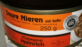 Metzgerei Heinrich Saure Nieren 3x250g Dose in Ringpull-Dosen