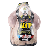 Französisches frisches Freiland-Hähnchen, grillfertig, natur ca 1,5kg Label Rouge. Fermiers de Loué