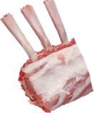 Frisches Karosa-Kalbskarree, French Rack, geteilt, vak.-verpackt, gekühlt ca 2,1kg