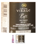VIRAGE Rosé Brut Vino Spumante Metodo Italiano 6x0,75L Flaschen