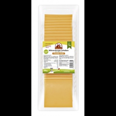 Wilmersburger Vegane Ksescheiben Cheddar Style 22 % Fett 500 g Packung