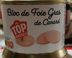 Bloc de foie gras de canard - Top Budget 150g