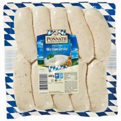 Ponnath Mnchner Weiwrste gebrht, 10 Stck  60g ca 600 g