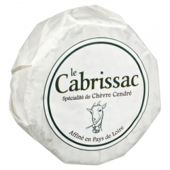 Le Cabrissac französischer Weichkäse mit Ascherinde, 60 % Fett 150 g Packung
