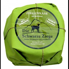 Schwarze Ziege Hartkse Kruter 55 % Fett - 1 x 180 g Stck