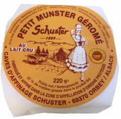 Munster Grom au Lait Cru (Rohmilch) - Schuster - 220 g AOP