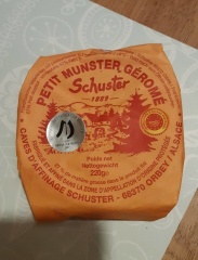 Munster Grom au  lait pasteuris Milch - Schuster - 220 g AOP