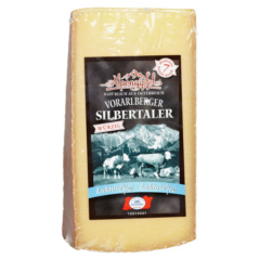 Vorarlberger Silbertaler Schnittkaese,7 Monate gereift, 32 %  Fett 300g  Stck